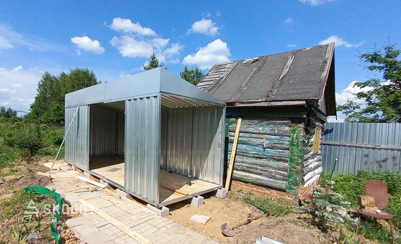 старый и новый хозблок skogg