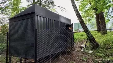 Хозблок для снегохода с двумя входами в графитовом цвете в дер. Степаньково, Щелковский р-н, МО