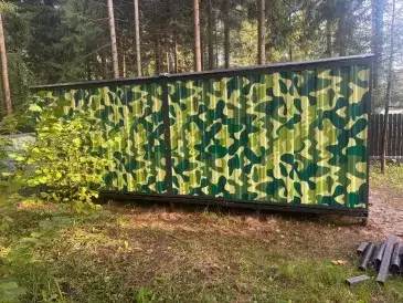Хозблок для хозяйственных вещей в камуфляжной расцветке в дер. Клопово, Одинцовский г.о, МО