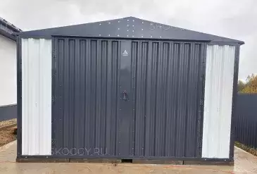 Автомобильный гараж в комбинированной расцветке в КП Дольче Вита, г.о. Истра, МО