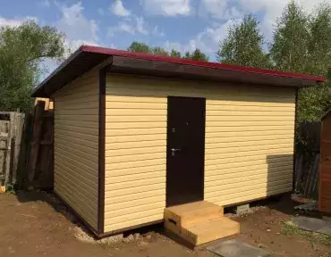 Отделка хозблока