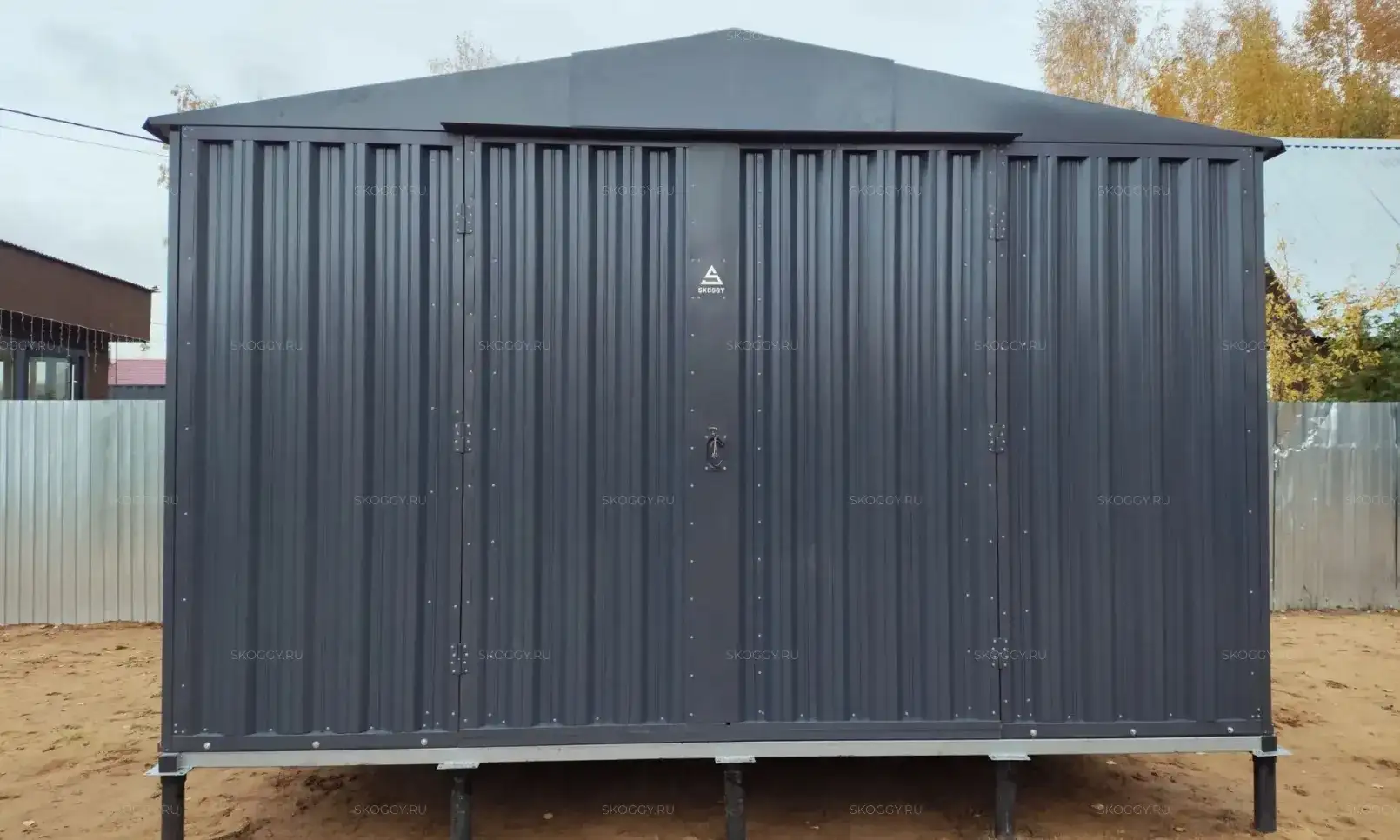  Надёжное решение для сложного рельефа: хозблок 4×4 м, спроектированный под ваши задачи в деревню Долгое Ледово